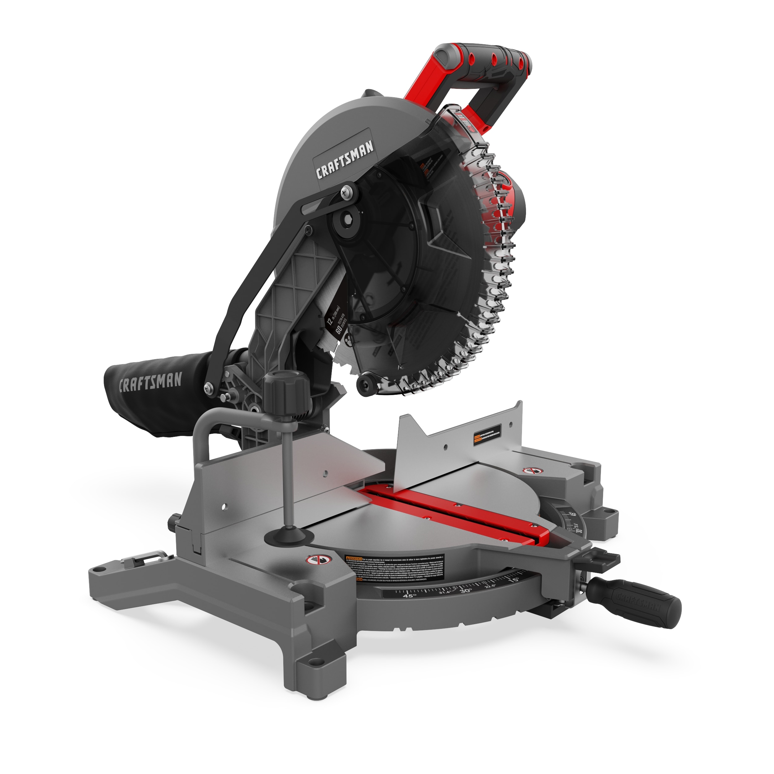 CRAFTSMAN 12-in 15-Amp Single Bevel Corded Miter Saw - Image 1