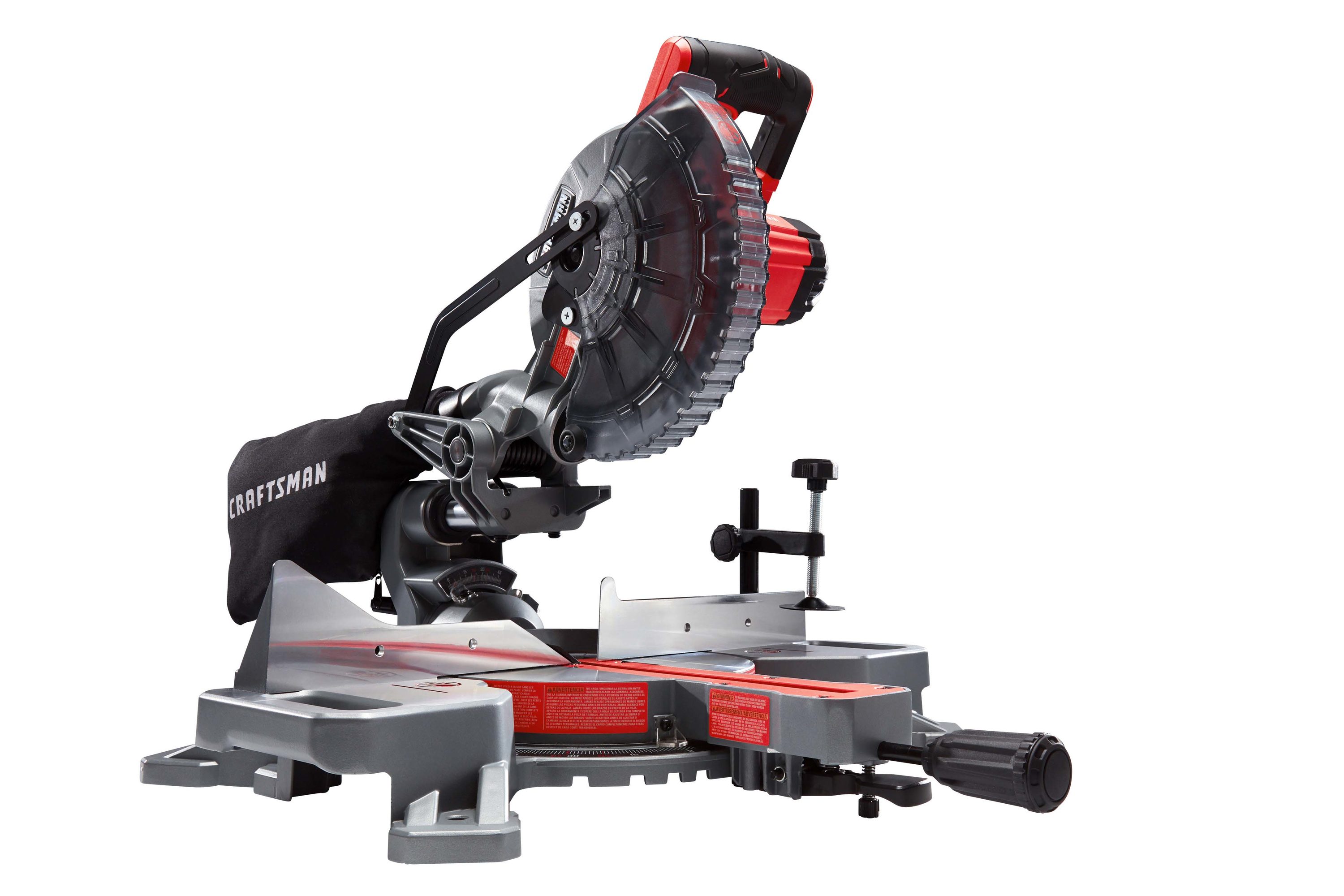 CRAFTSMAN V20 Cordless Sliding Miter Saw, 7-1/4 inch, Single Bevel, Battery and Charger Included (CMCS714M1) - Image 1
