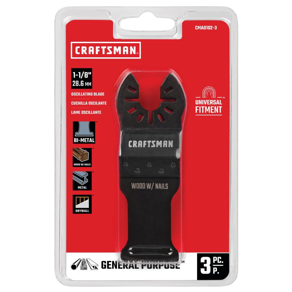 CRAFTSMAN 3 -Pack Bi-metal Oscillating Tool Blade - Image 1