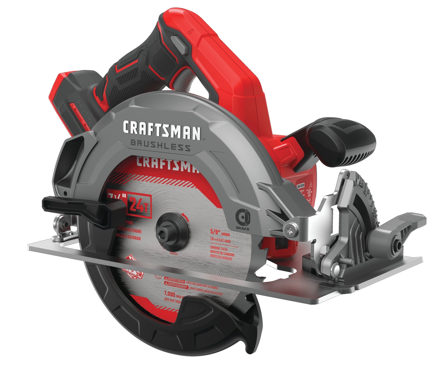 CRAFTSMAN V20 7-1/4 Inch Brushless Circular Saw (Bare Tool) - Image 1