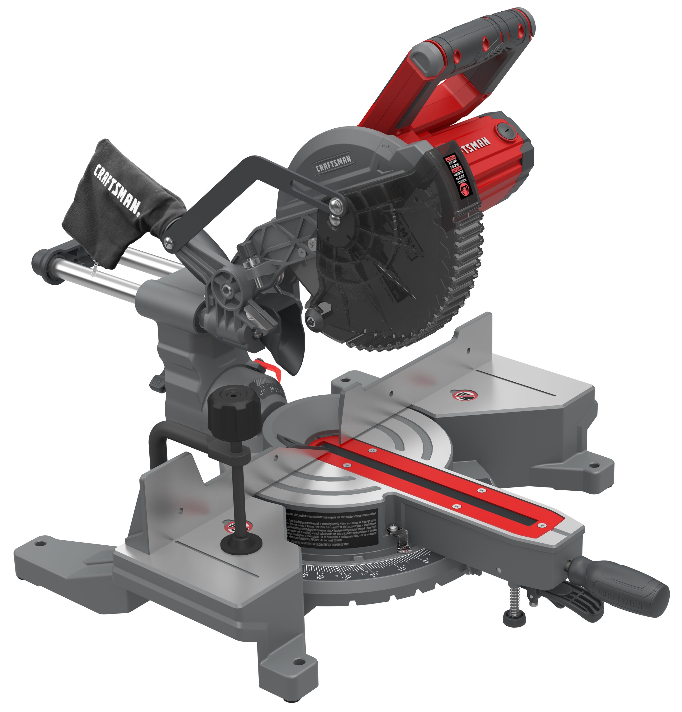 CRAFTSMAN 7-1/4-in 9-Amp Single Bevel Sliding Compound Corded Miter Saw - Image 1