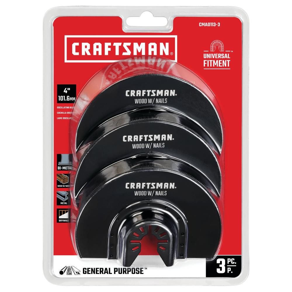 CRAFTSMAN 3 -Pack Bi-metal Oscillating Tool Blade - Image 1
