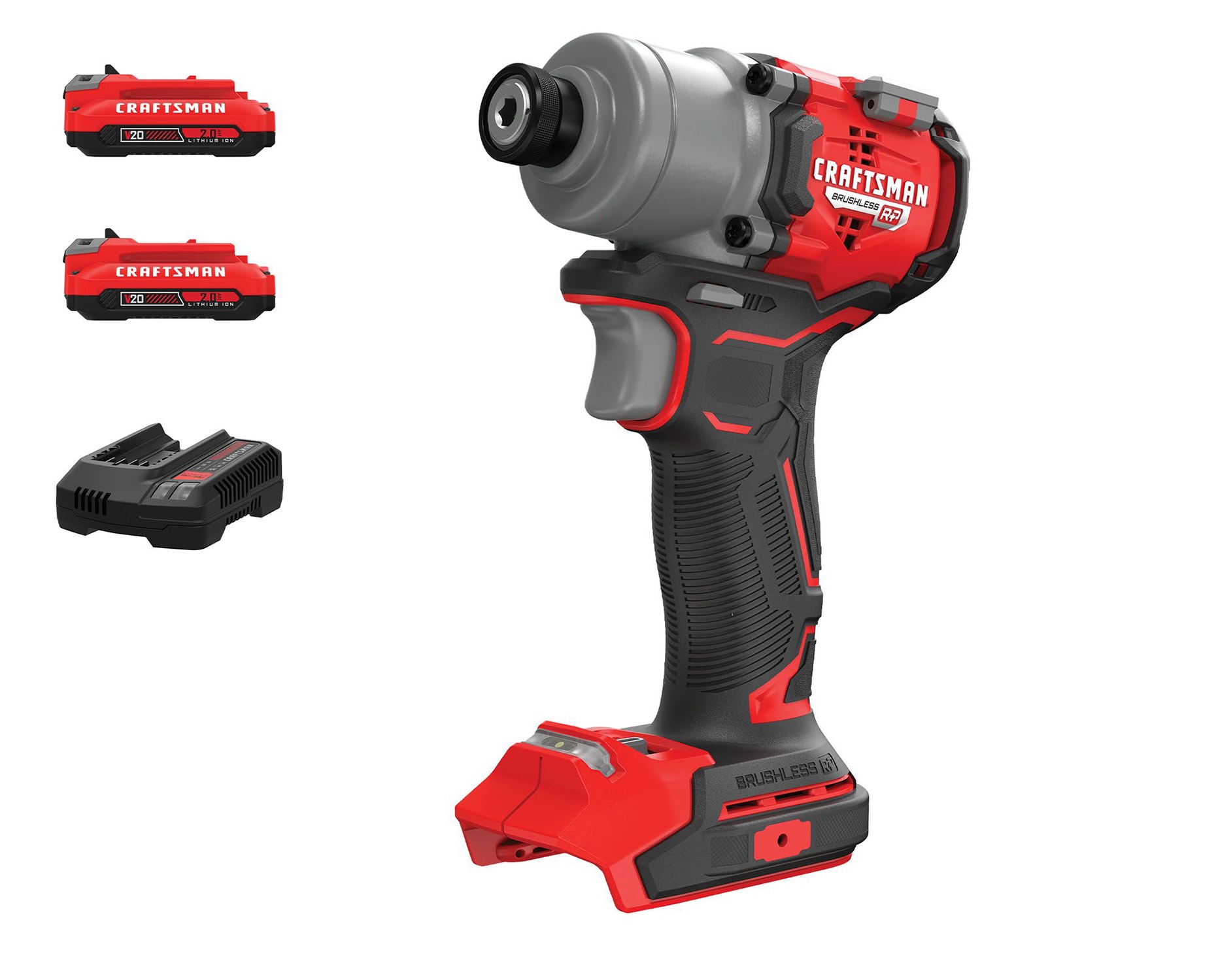 CRAFTSMAN V20 RP 20-volt max 1/4-in Brushless Cordless Impact Driver (Battery Included and Charger Included and Soft Bag included) - Image 1