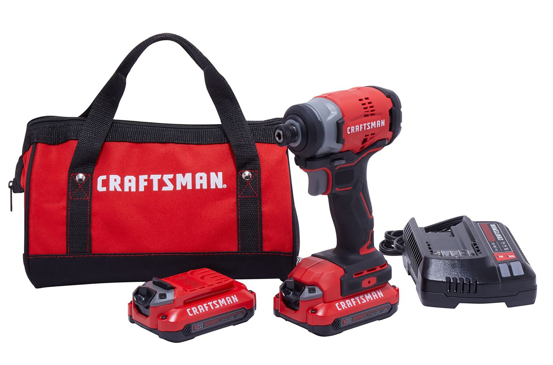 CRAFTSMAN V20 20-volt max Brushless Cordless Impact Driver (Battery Included and Charger Included and Soft Bag included) - Image 1