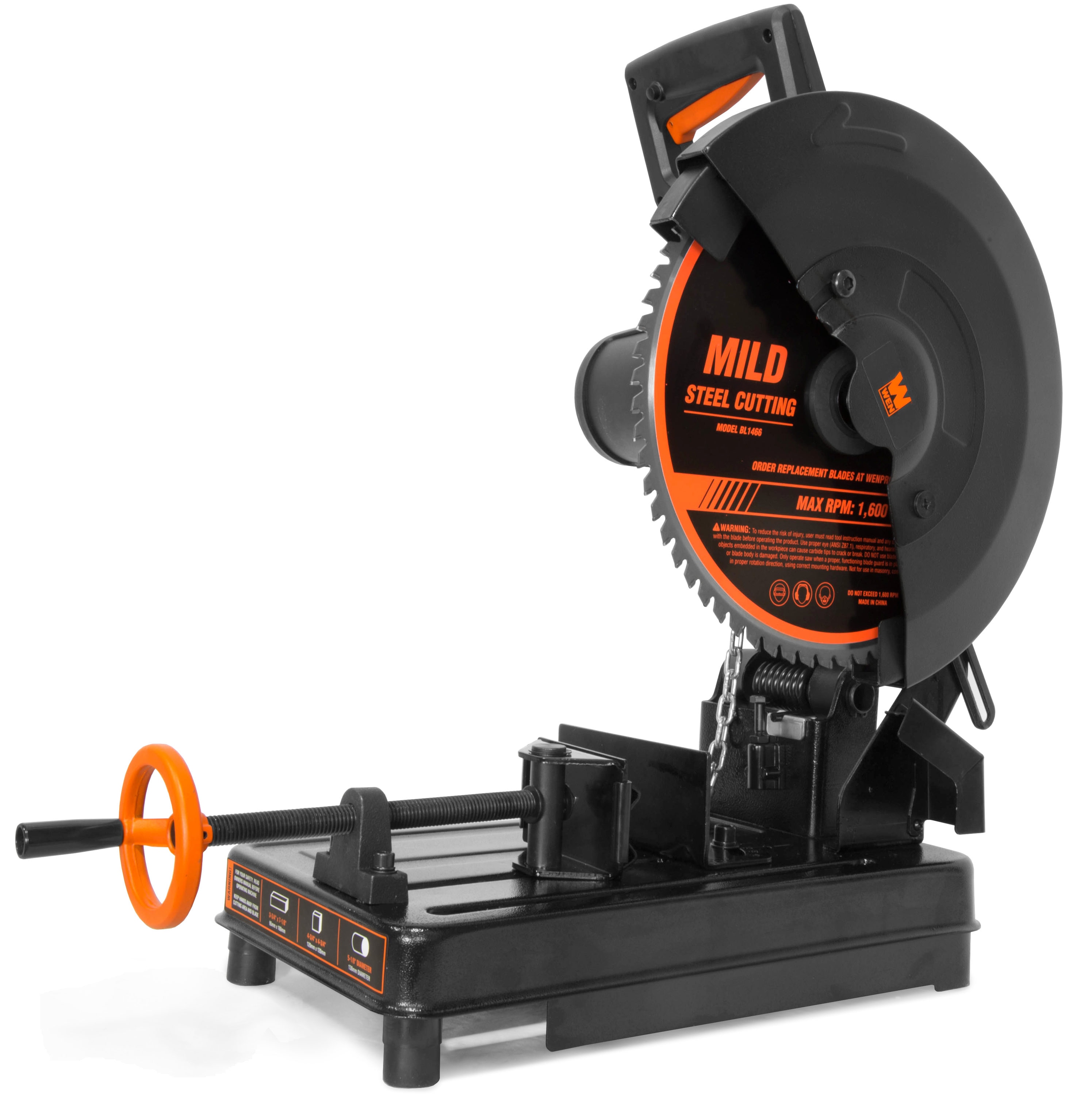 WEN 15-Amp 14-in Stamped Steel Base Chop Saw - Image 1