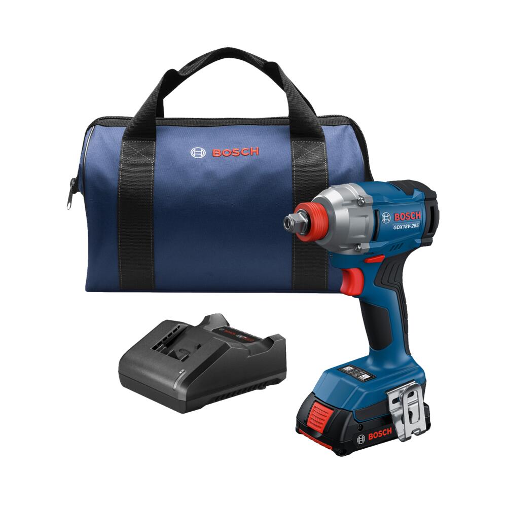 Bosch Bosch Two-In-One 2-Amp 18-volt Variable Speed Brushless 1/2-in square Drive Cordless Impact Wrench (Battery Included and Charger Included) - Image 1