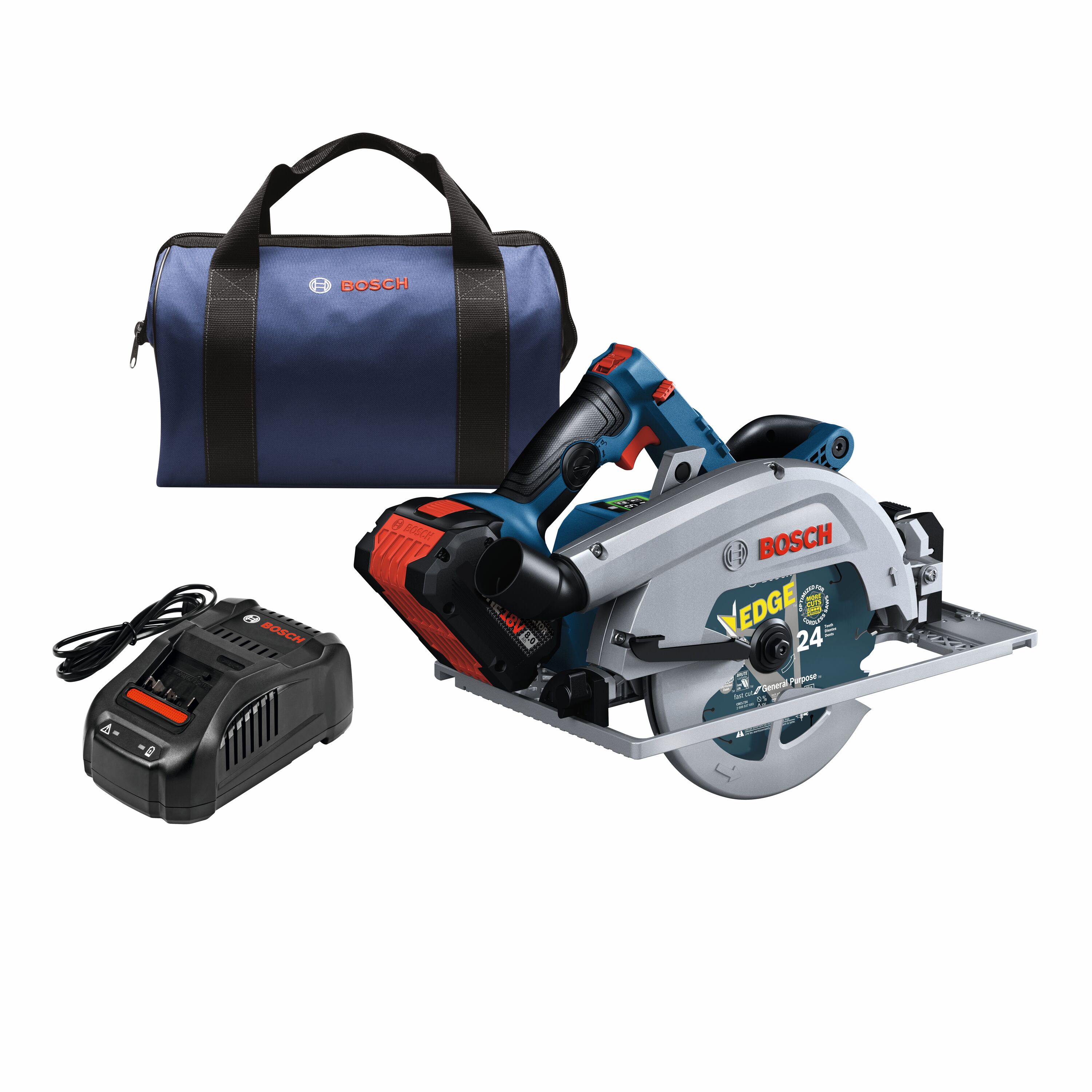 Bosch 18-volt 8 -Amp 7-1/4-in Brushless Cordless Circular saw kit (Battery Included and Charger Included) - Image 1