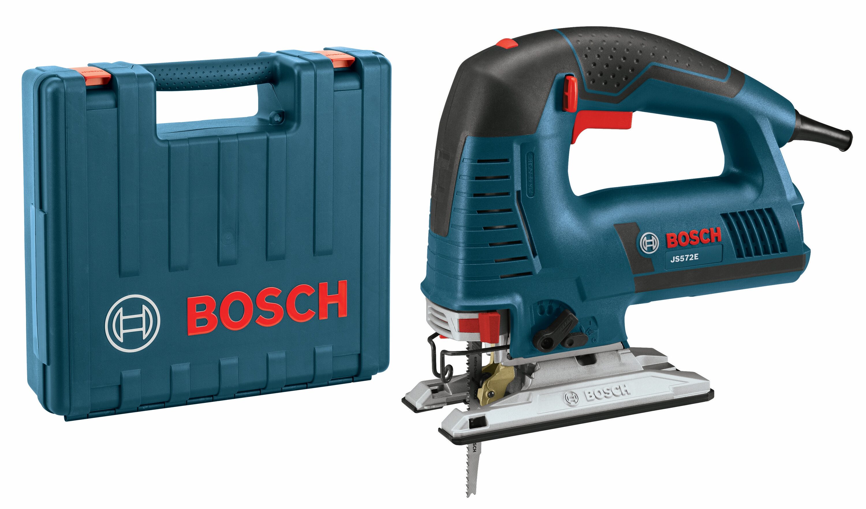 Bosch Power Tools Jigsaw Kit - JS572EK - 7.2 Amp Corded Variable Speed Top-Handle Jig Saw Kit with Assorted Blades and Carrying Case - Image 1