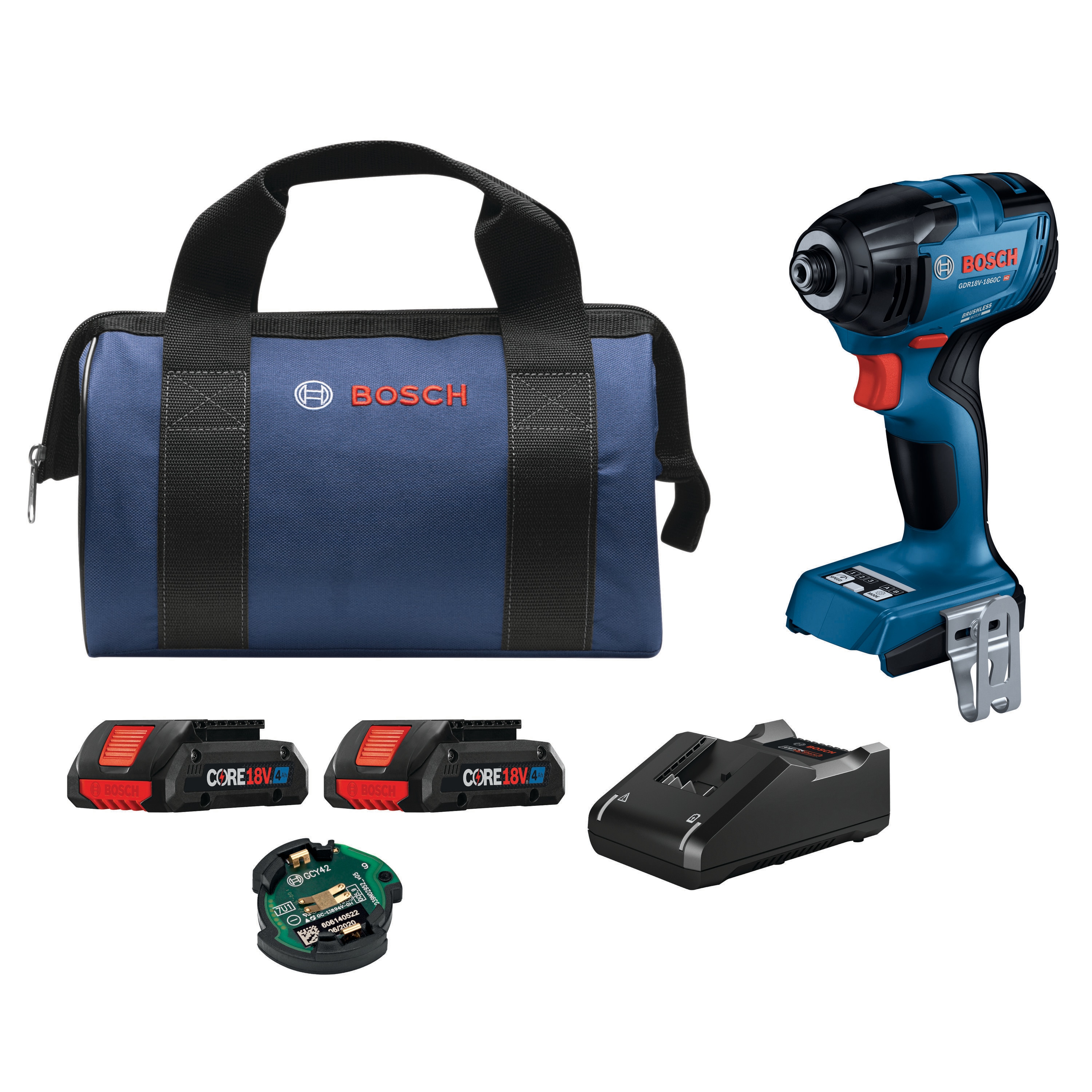 Bosch Connected Ready 18-volt 1/4-in Brushless Cordless Impact Driver (Battery Included and Charger Included and Soft Bag included) - Image 1
