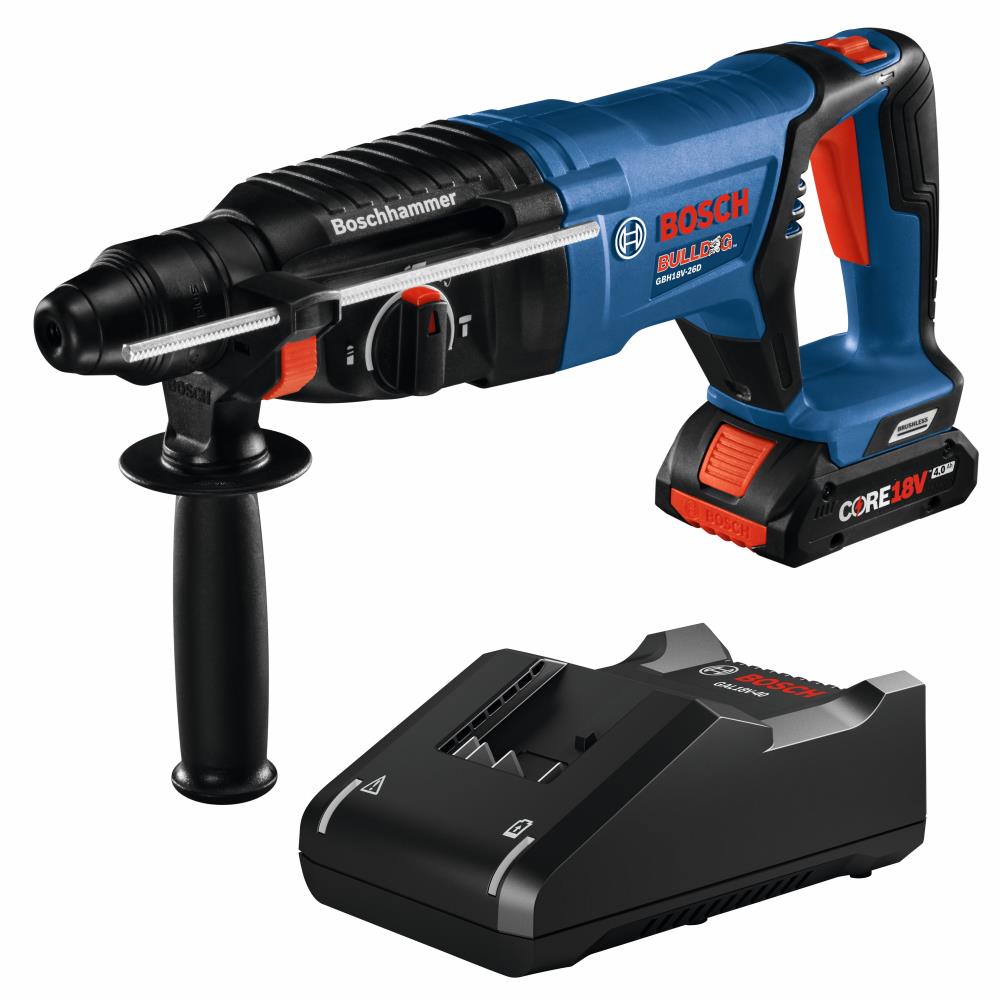 Bosch GBH18V-26DK15 18V EC Brushless SDS-plus® Bulldog™ 1 In. Rotary Hammer Kit with (1) CORE18V® 4 Ah Advanced Power Battery - Image 1