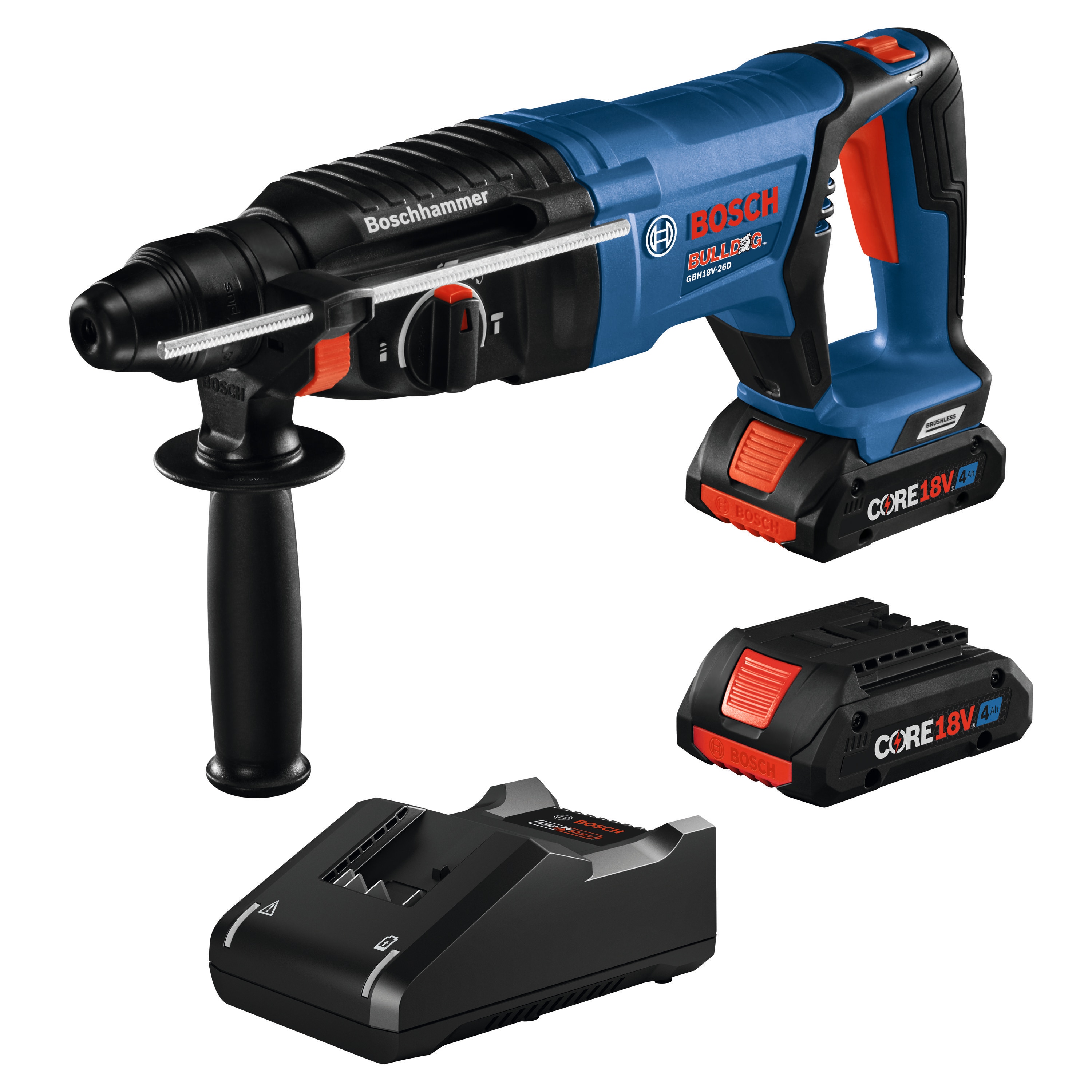 Bosch Bulldog 18-volt 4 -Amp 1-in SDS-plus Variable Speed Cordless Rotary Hammer Drill - Image 1