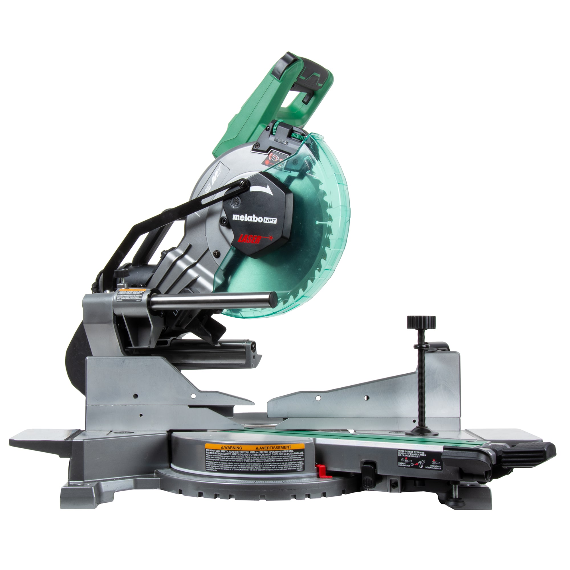 Metabo HPT MultiVolt 10-in 36-volt Dual Bevel Sliding Compound Hybrid Miter Saw with Laser Guide ( Battery Included ) - Image 1