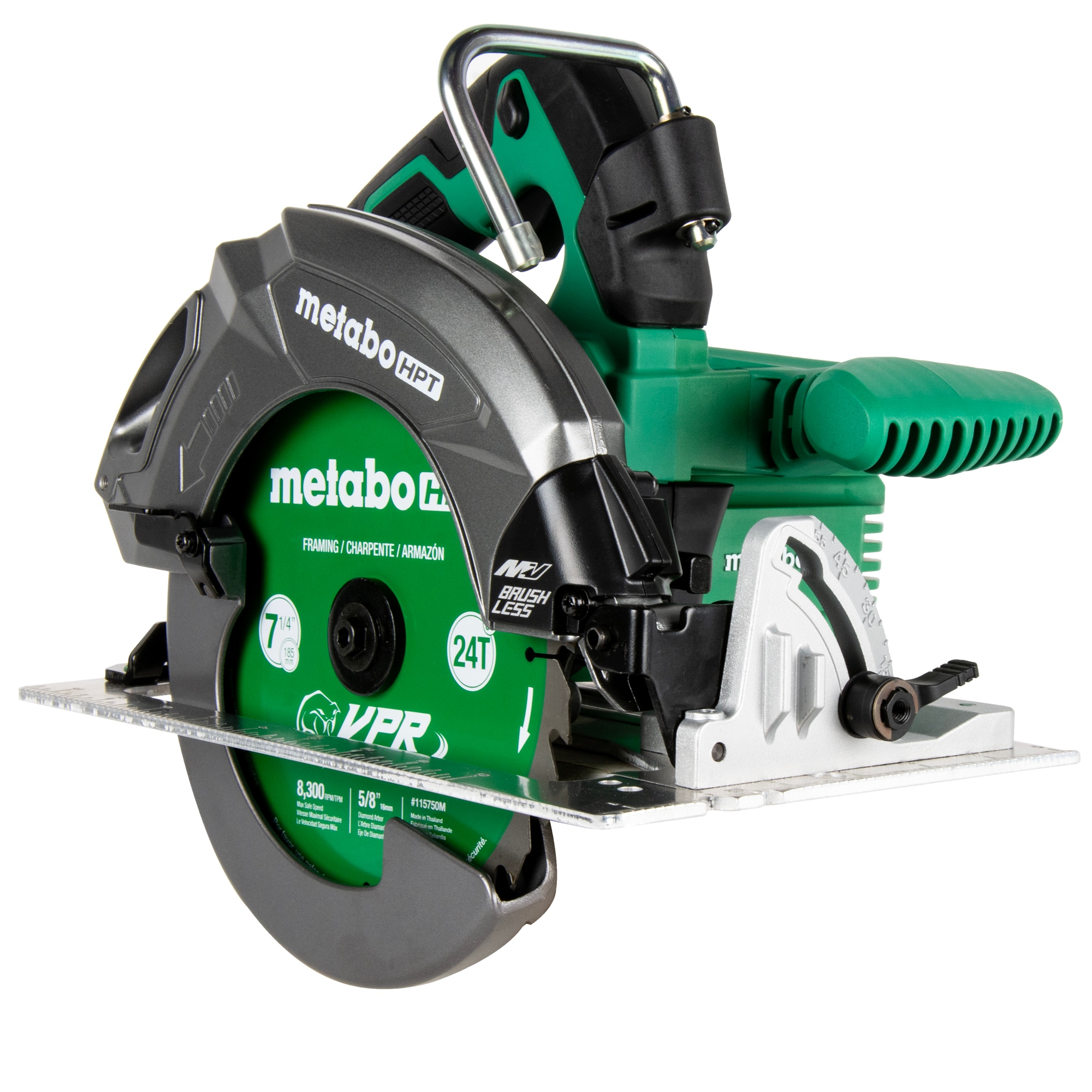 Metabo HPT 36V MultiVolt 7-1/4" Circular Saw, Torque Boost Technology, High Power and Torque, Visible Cutting Depth Indicator, Lightweight Aluminum Base Plate, Tool Body Only, C3607DBQ4 - Image 1