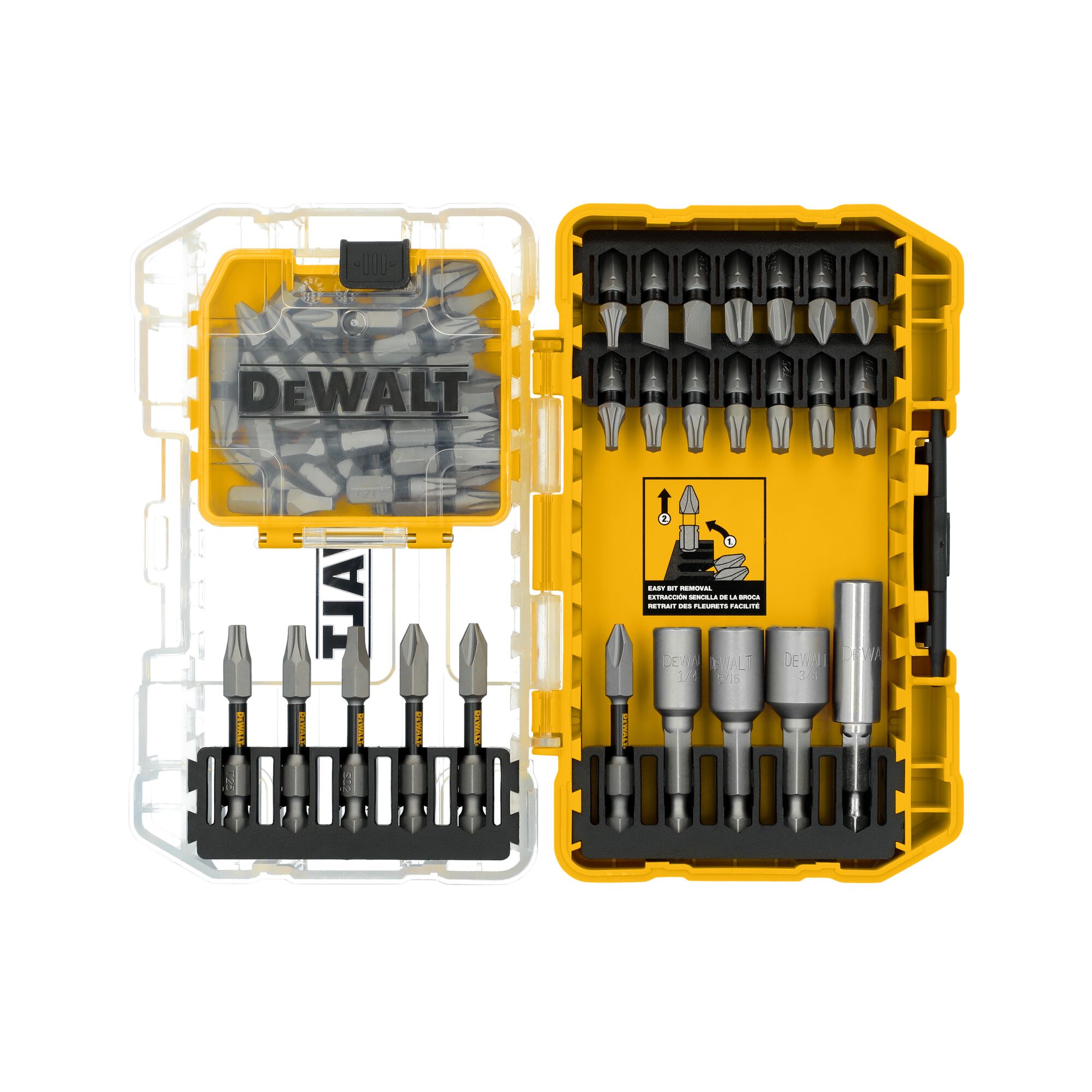 DEWALT TOUGH GRIP Screwdriver Bit Set 55 -Piece - Image 1