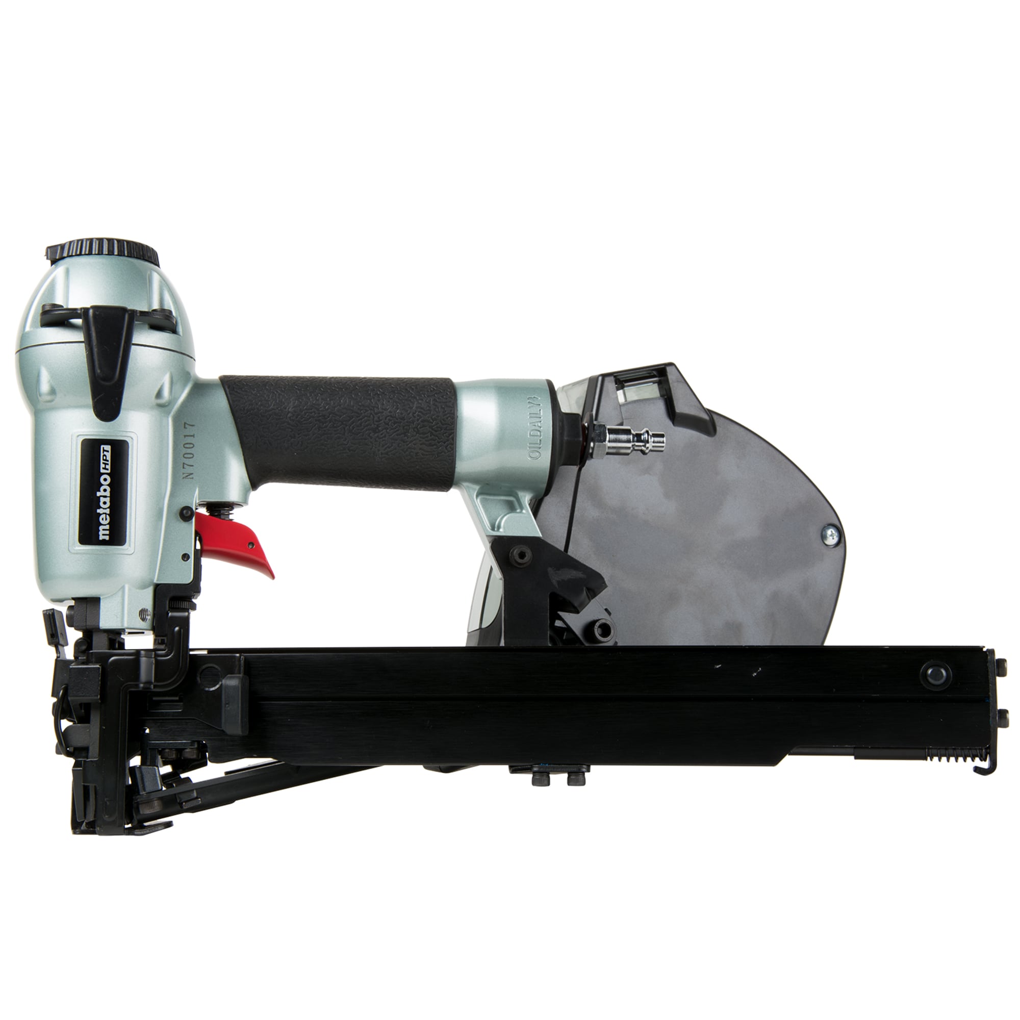 Metabo HPT Cap Stapler, Pro-Preferred Pneumatic Power Nailers, Crown Stapler for Roofing Felt, Foam Insulation & House Wrap, 18 Gauge, Up to 200 7/16" Crown Staples, Length 7/8" to 1-1/2", N3808AP - Image 1