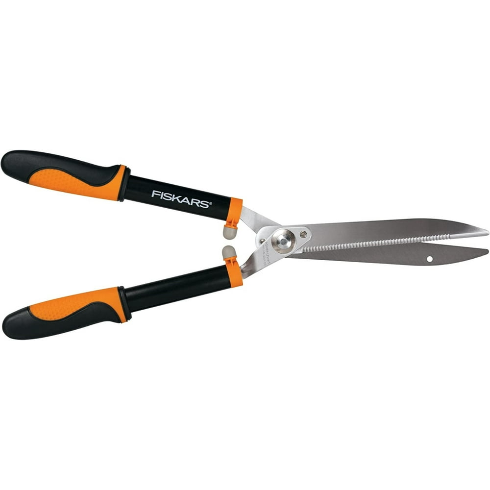 Fiskars Power-Lever 23" Hedge Clippers Gardening Tool with Steel Blade and SoftGrip Handle - Image 1
