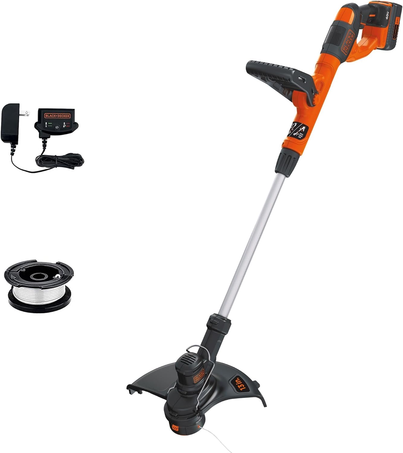 40V MAX Cordless Battery Power String Timmer Kit with (1) 1.5Ah Battery & Charger - Image 1