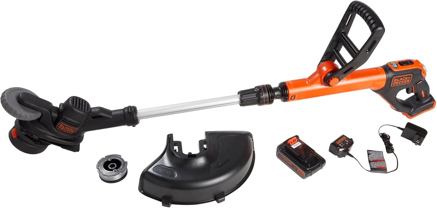 20V MAX Cordless Battery Powered 2-in-1 String Trimmer & Lawn Edger Kit with (1) 2.5Ah Battery & Charger - Image 1