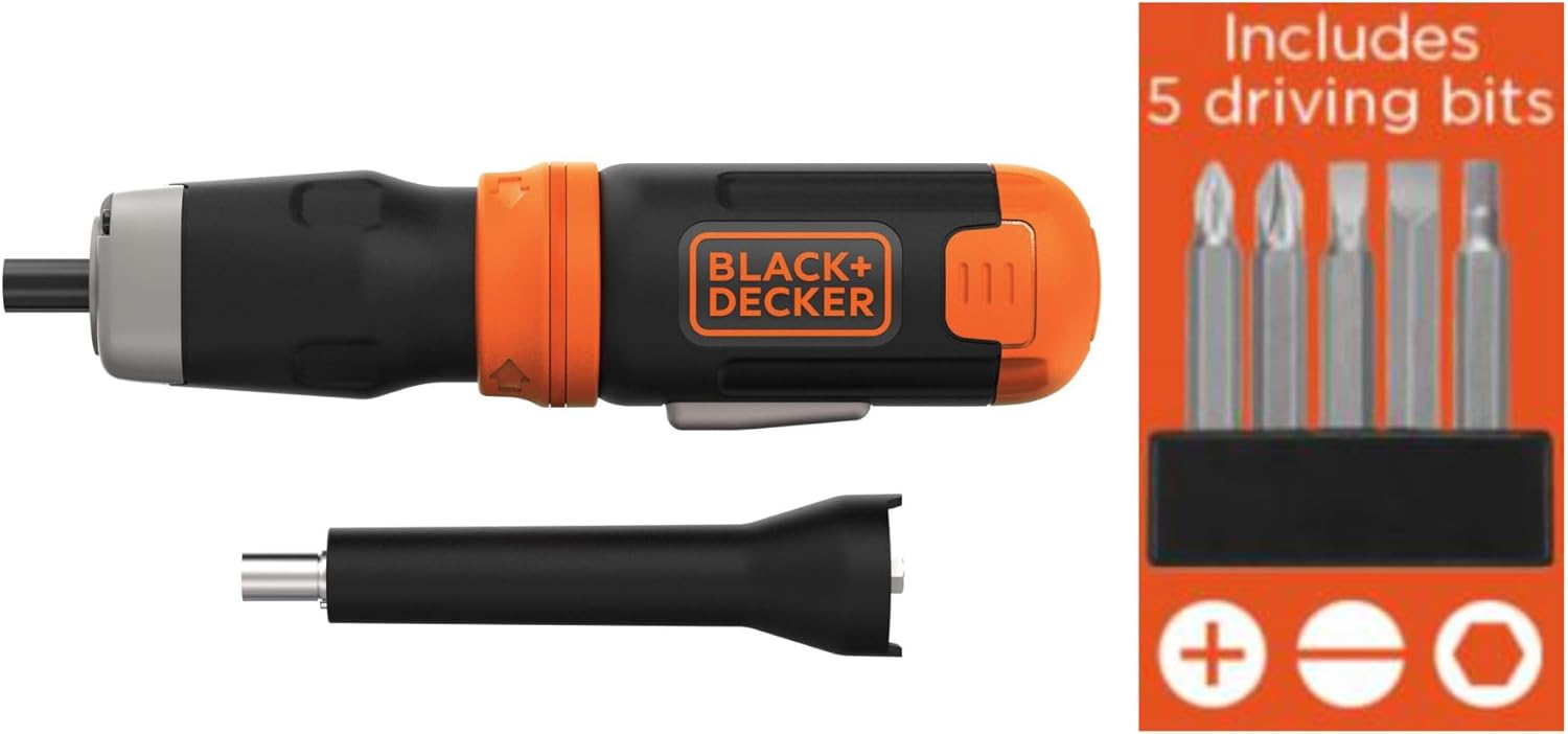 BLACK+DECKER Cordless Screwdriver, Alkaline (BCF601AA) - Image 1
