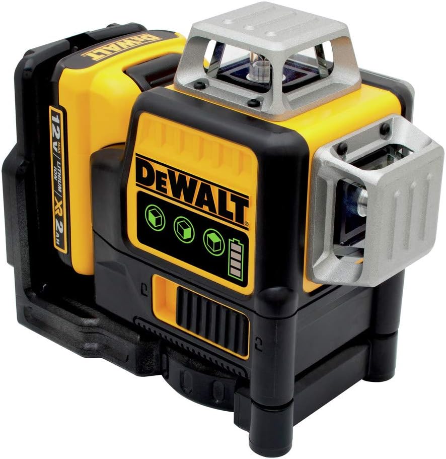 DEWALT 12V MAX Laser Level, Green Line Laser, 3-Way, 360 Degree Professional Laser with Durable Carrying Case, Cordless/Rechargeable (DW089LG) - Image 1