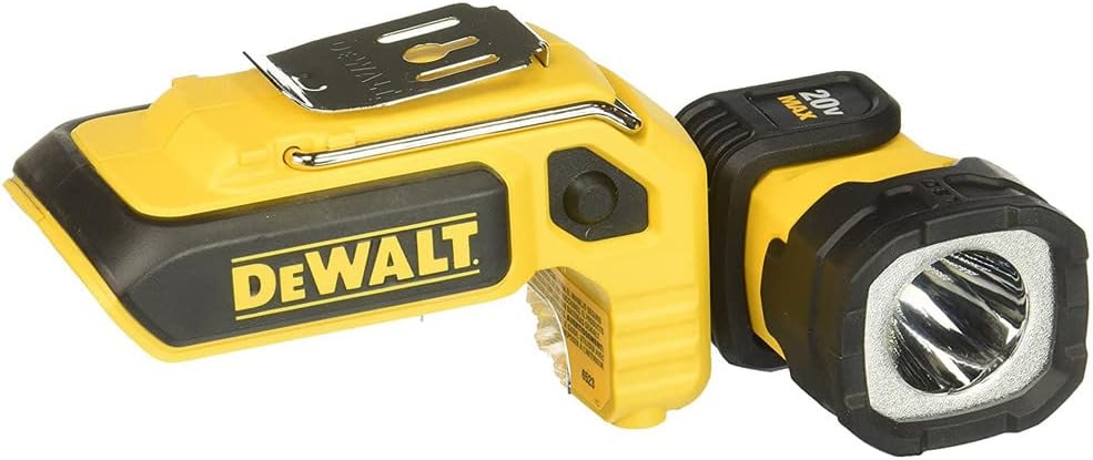 DEWALT 20V MAX LED Work Light Rechargeable, LED Flashlight, Magnetic Flashlight, Freestanding and Clip-On Light, 360 degree pivoting Head, Tool Only (DCL044) - Image 1