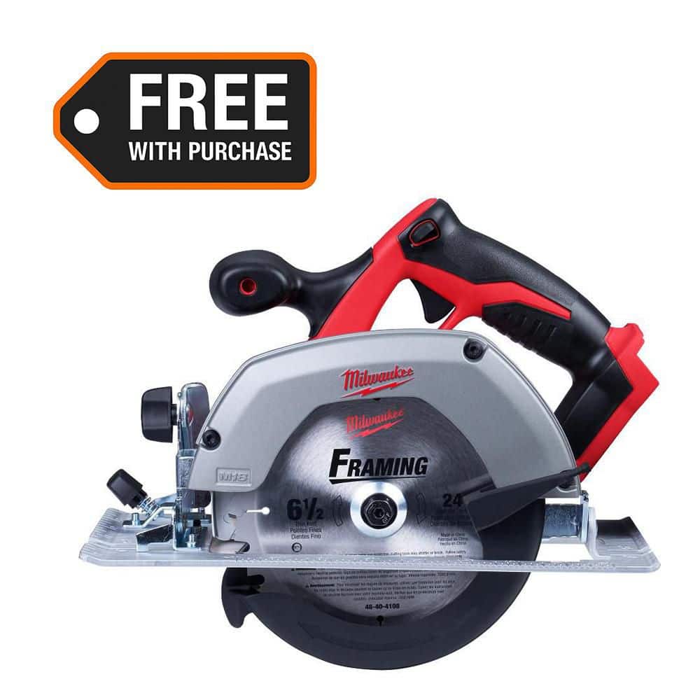 Milwaukee 2630-20 18-Volt 6-1/2-Inch Circular Saw, Includes Milwaukee M18 XC High Capacity REDLITHIUM™ Battery and Charger - Image 1