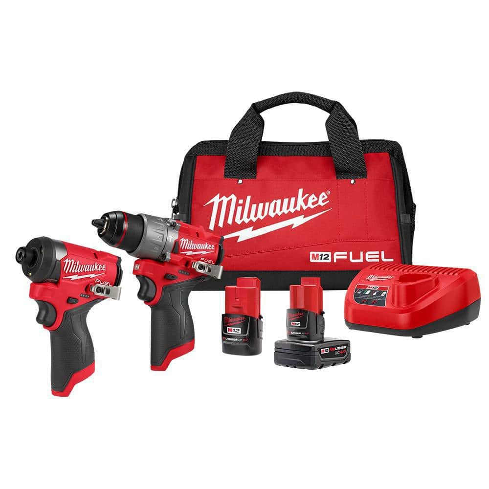 M12 FUEL 2-Tool Combo Kit + M12 Cordless 3/8" Ratchet - Image 1
