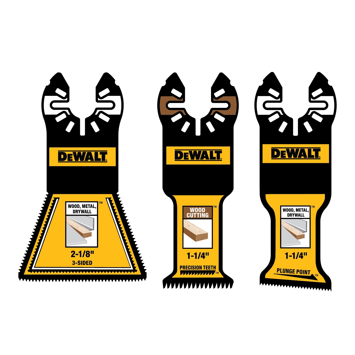 DEWALT OSC General Purpose Assortment (3 Pc) (DWA423SET) - Image 1