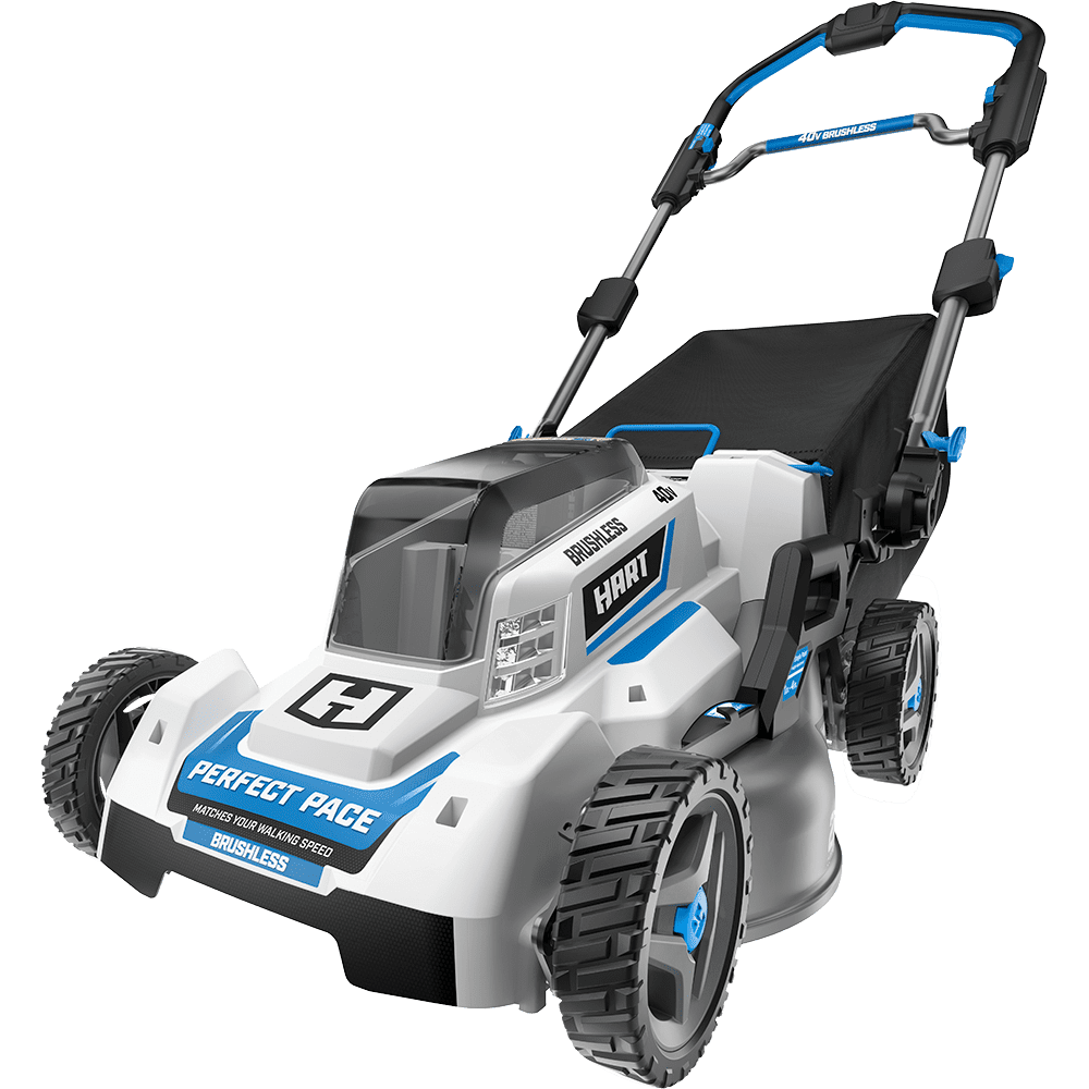 HART 40-Volt 21-Inch Steel Deck Perfect Pace Mower (2) 5.0Ah Lithium-Ion Batteries - Image 1