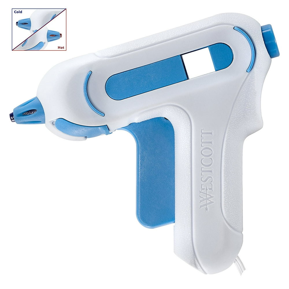 Westcott Premium Mini Hot Glue Gun, Low Temp, White, 1-Count - Image 1