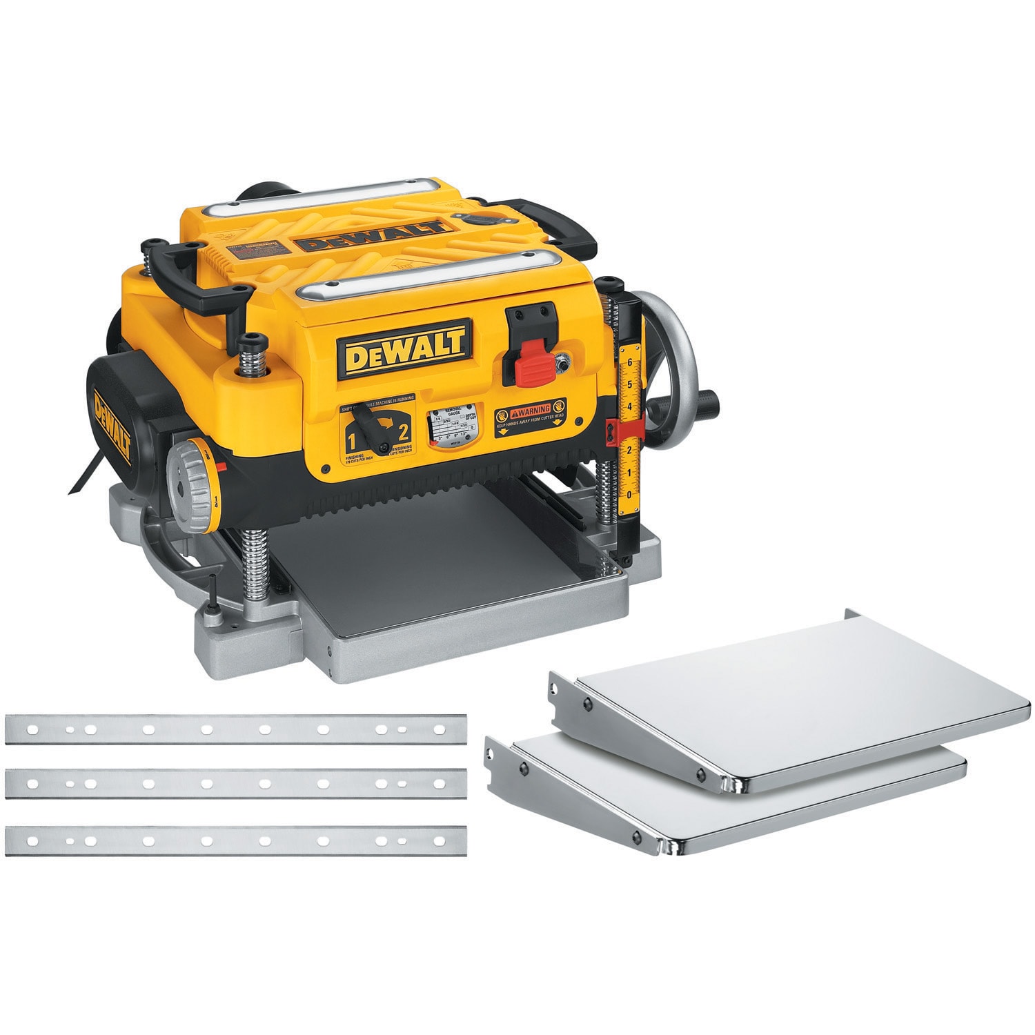DEWALT 13-Inch Thickness Planer - Three Knife, Two speed, DW735X model with Replaceable Knives - Image 1