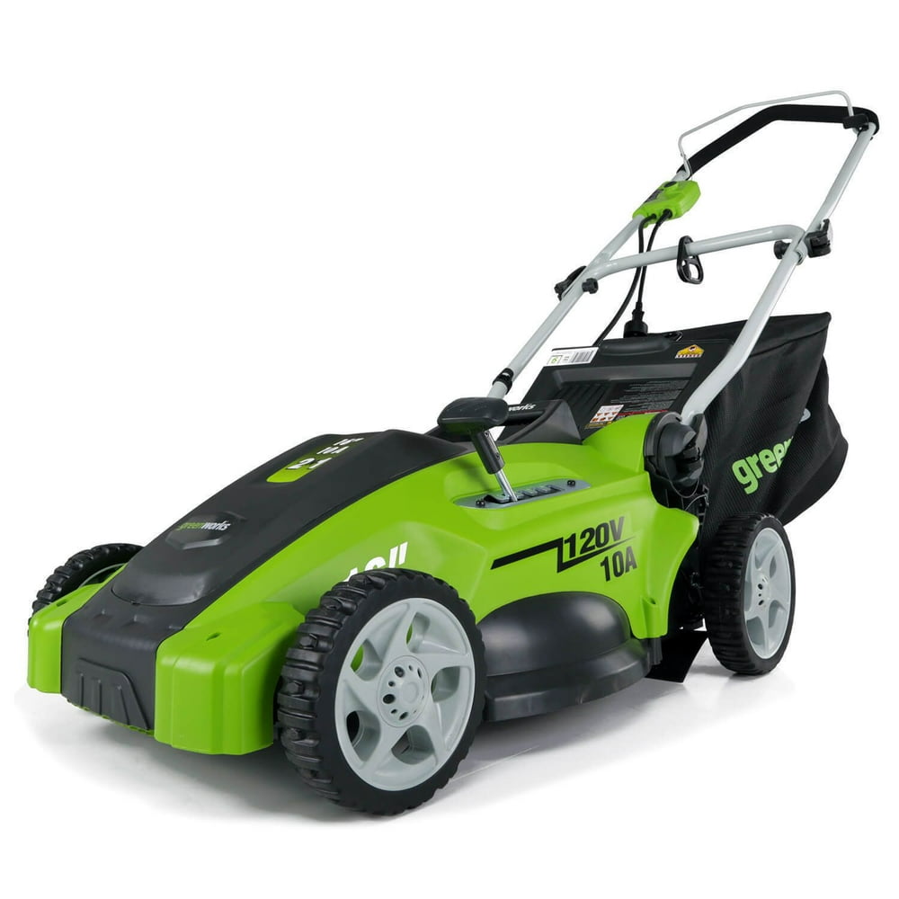 Greenworks 10 Amp 16" Corded Electric Walk-Behind Push Lawn Mower, 25142 - Image 1