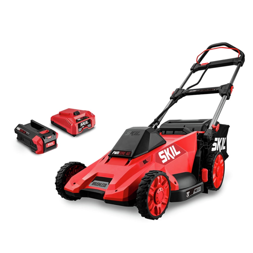 SKIL PM4910-10 PWR CORE 40 Brushless 40V Push Mower Kit w/5.0Ah Battery & Charger - Image 1
