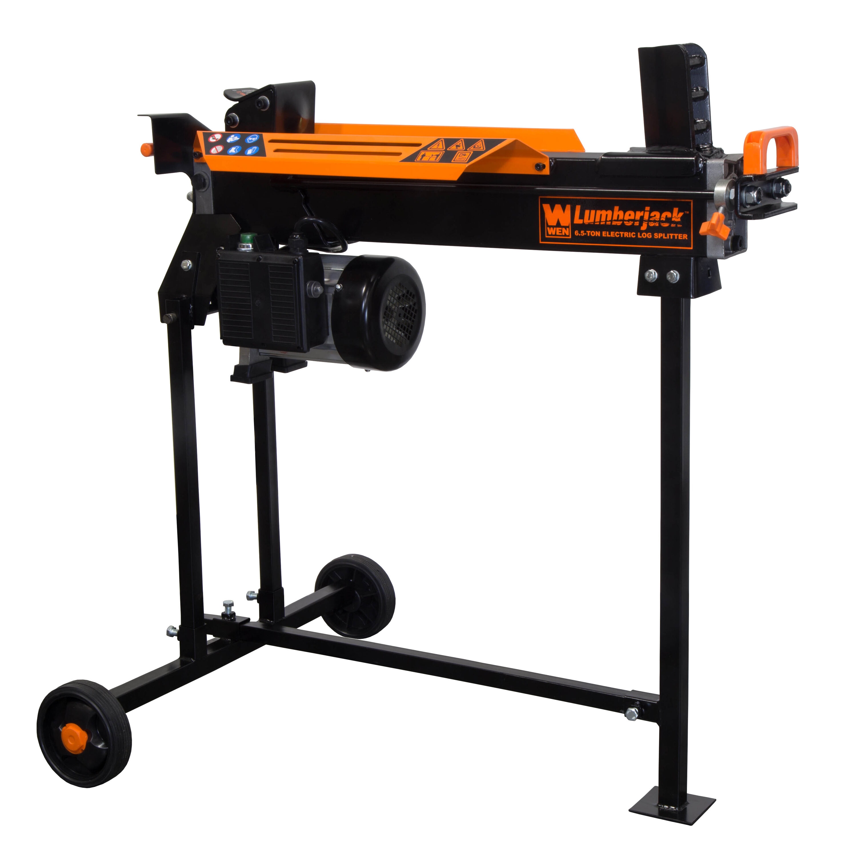 6.5-Ton 15 Amp Horizontal Electric Log Splitter with Stand - Image 1