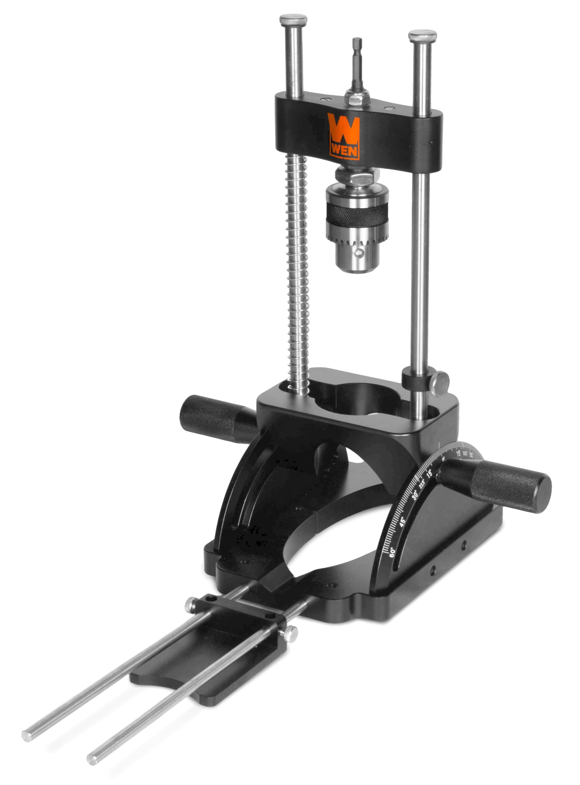 WEN Portable Drill Guide, Heavy-Duty and Adjustable Precision Drill Press (WA1412) - Image 1