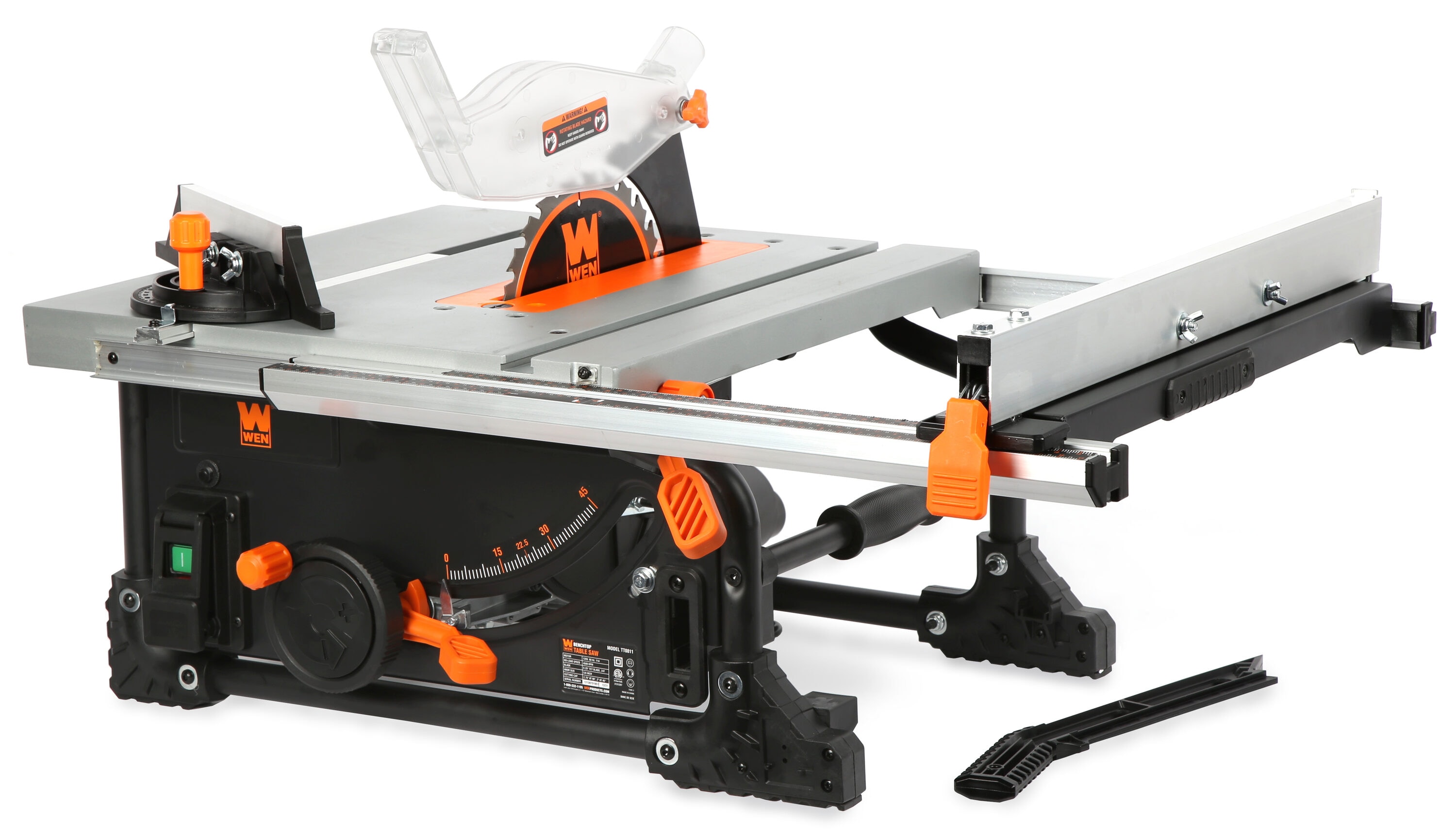 WEN TT0811 11-Amp 8.25-Inch Compact Benchtop Jobsite Table Saw, Black - Image 1