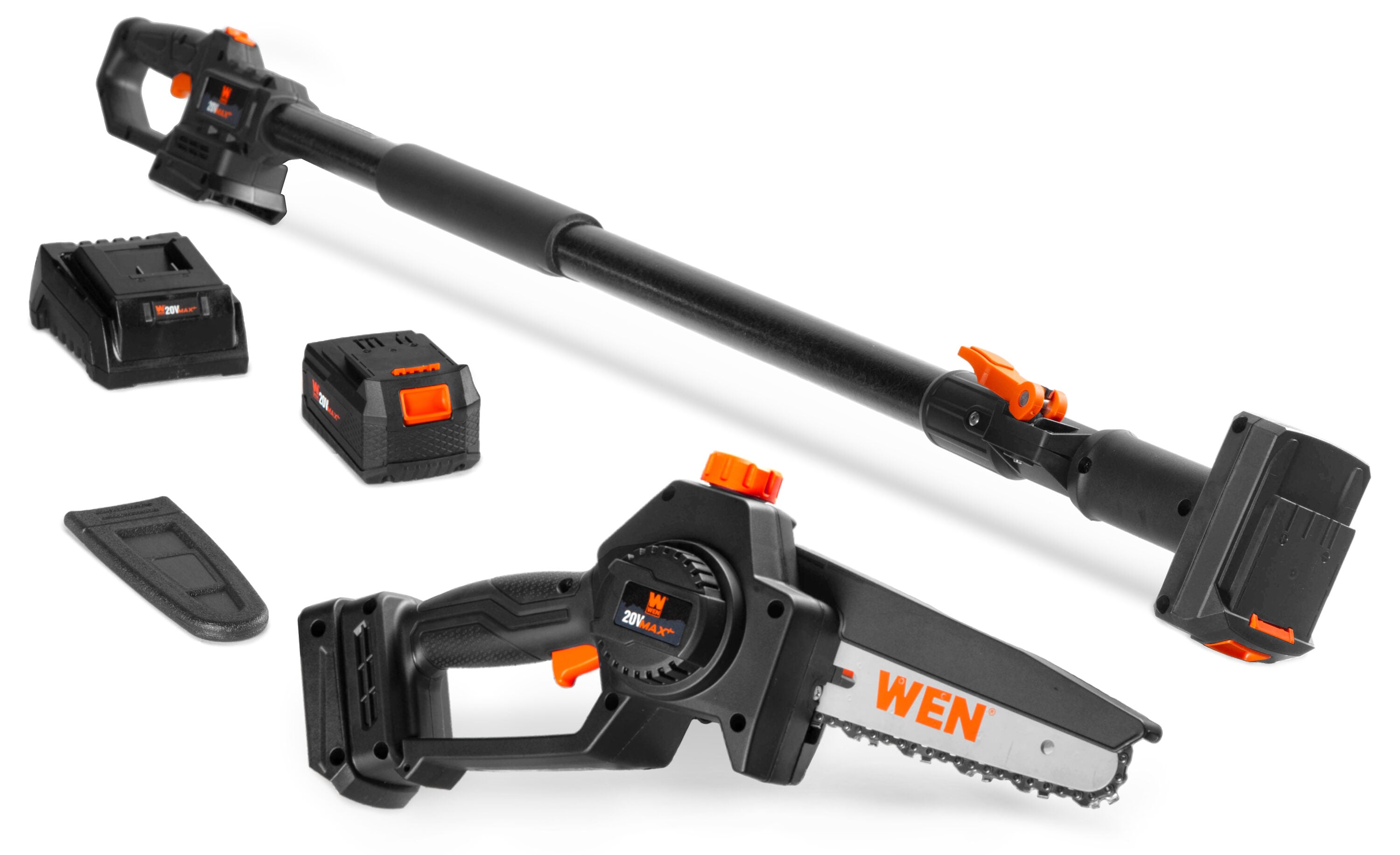 WEN 20-volt max 6-in 4 Ah Battery Pole Saw Battery Included , Charger Included - Image 1