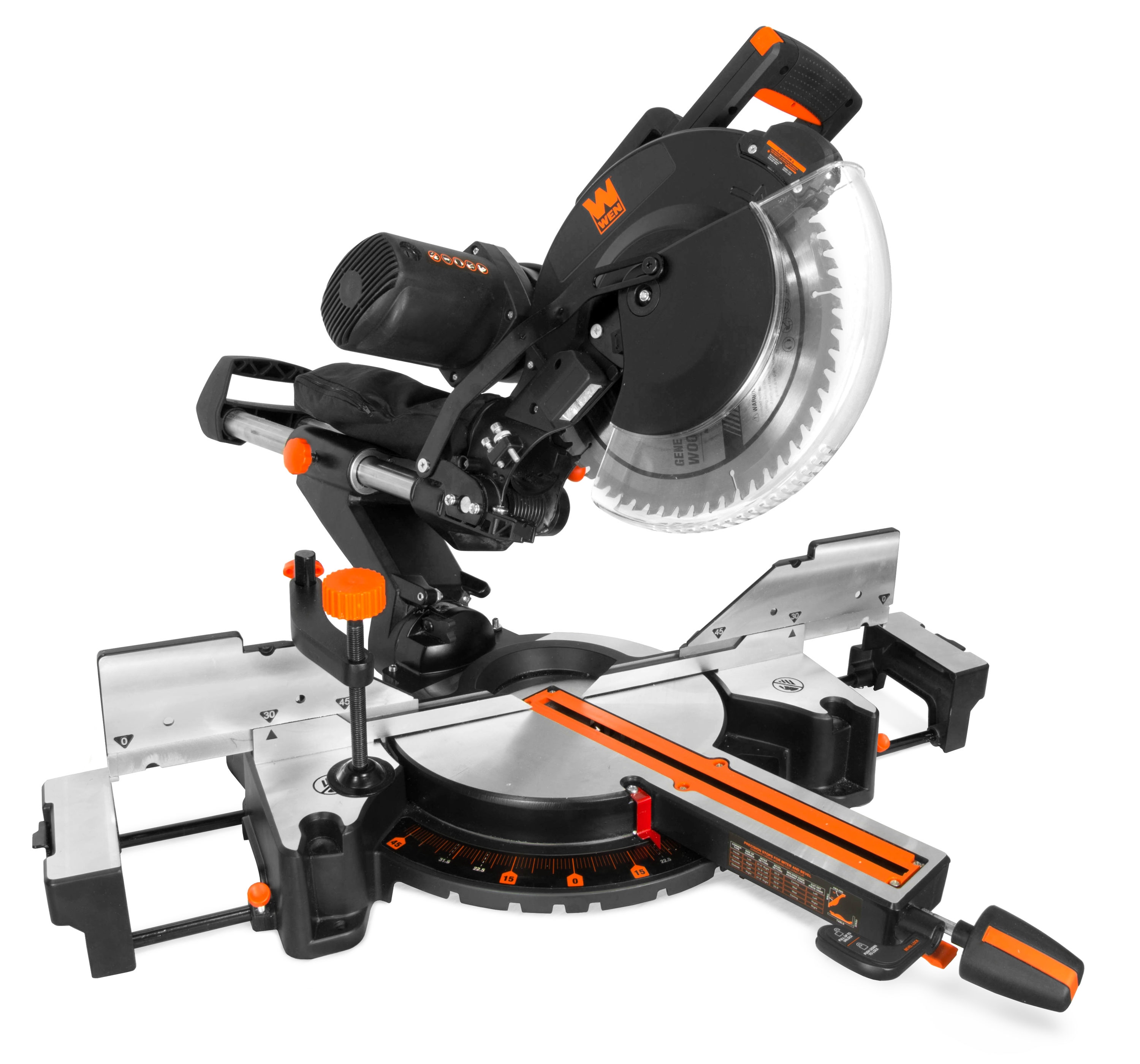 WEN 12-in 15-Amp Dual Bevel Sliding Compound Corded Miter Saw with Laser Guide - Image 1