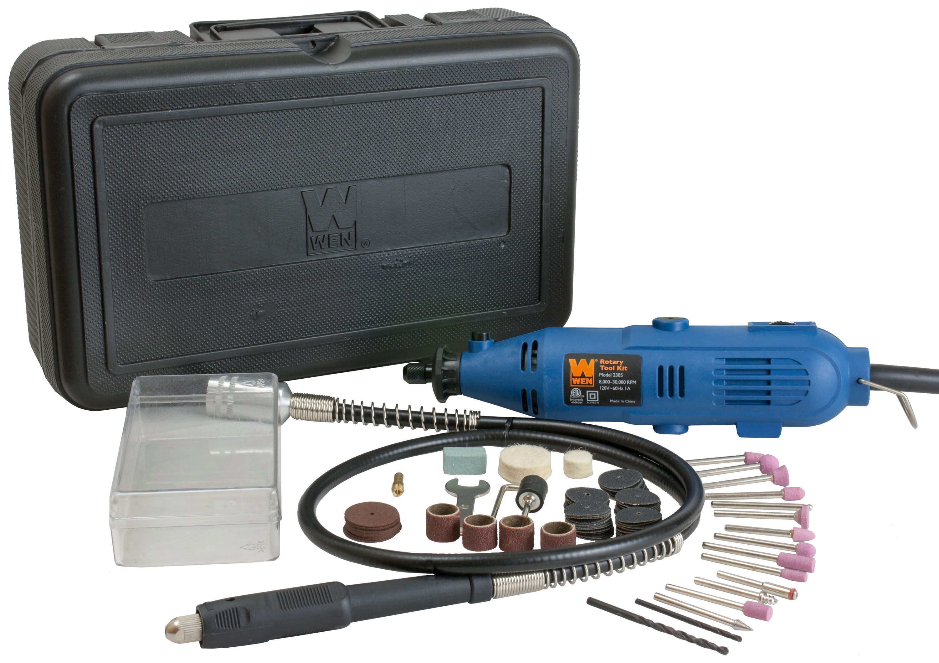 WEN Rotary Tool Kit with Flex Shaft, 2305 - Image 1
