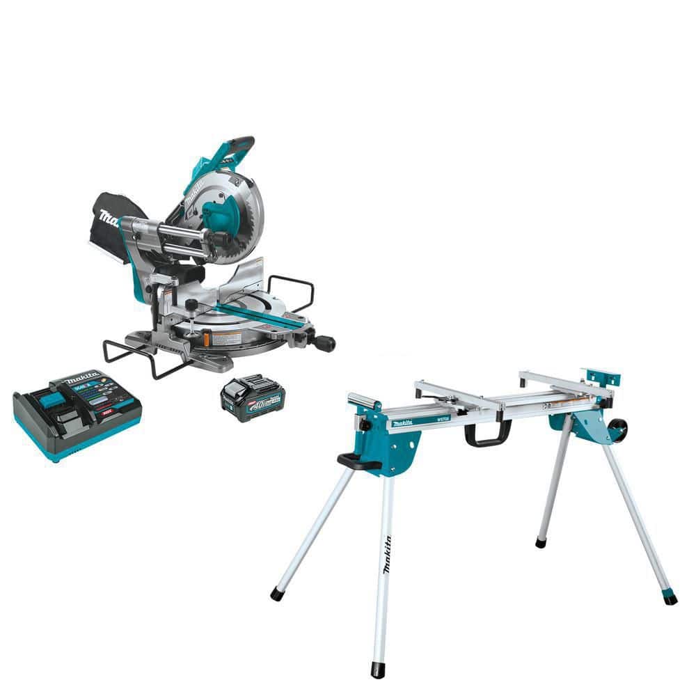 40V max XGT Brushless Cordless 10 in. Dual-Bevel Sliding Compound Miter Saw Kit, AWS Capable (4.0Ah) - Image 1