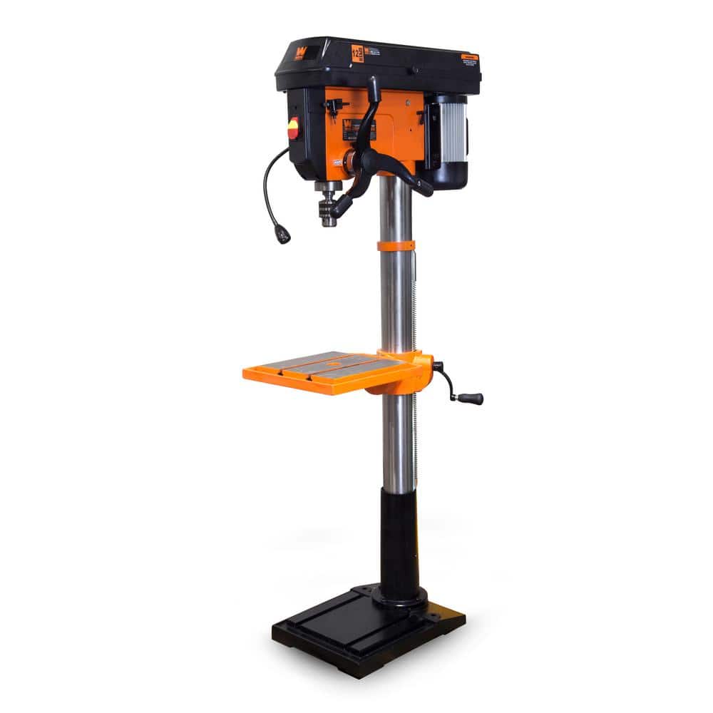 WEN 4227T 13-Amp 12-Speed Floor Standing Drill Press Bundle with 4-Inch Drill Press Vise - Image 1