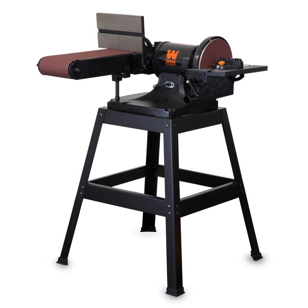 WEN 6508 6 x 48 in. Belt and 9 in. Disc Sander with Stand - Image 1