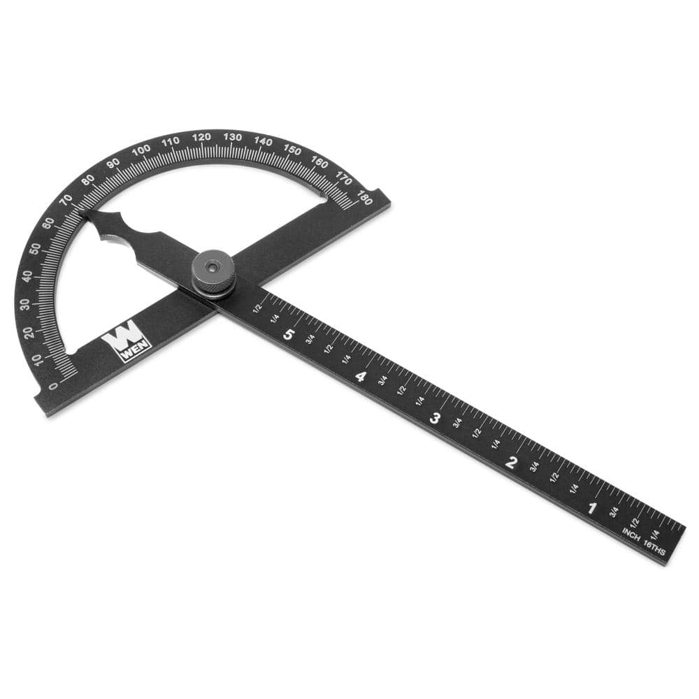 WEN ME512P Adjustable Aluminum Protractor and Angle Gauge with Laser Etched Scale - Image 1