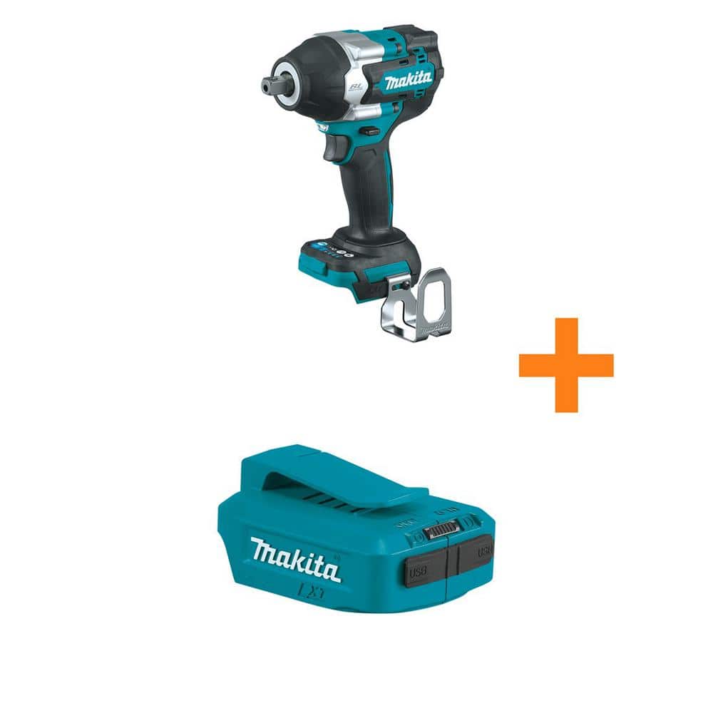 Makita 18V LXT 1/2in Sq Drive Impact Wrench with Detent Anvil (Bare Tool) - Image 1