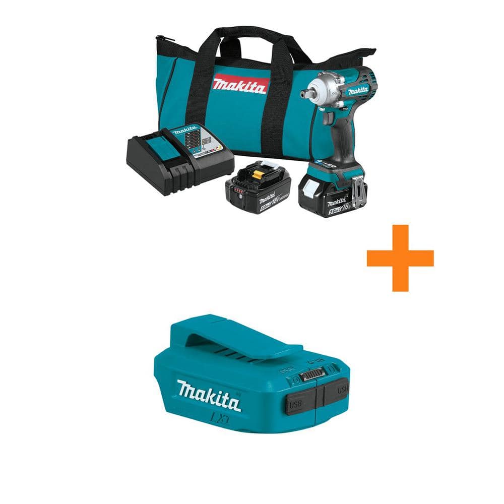 18V LXT Brushless Cordless 1/2 in. Impact Wrench w/Detent Anvil, Tool Only w/18V Power Source, Tool Only - Image 1