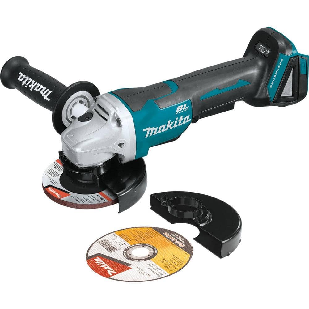 Makita XAG11Z 18V LXT® Lithium-Ion Brushless Cordless 4-1/2” / 5" Paddle Switch Cut-Off/Angle Grinder, with Electric Brake, Tool Only - Image 1