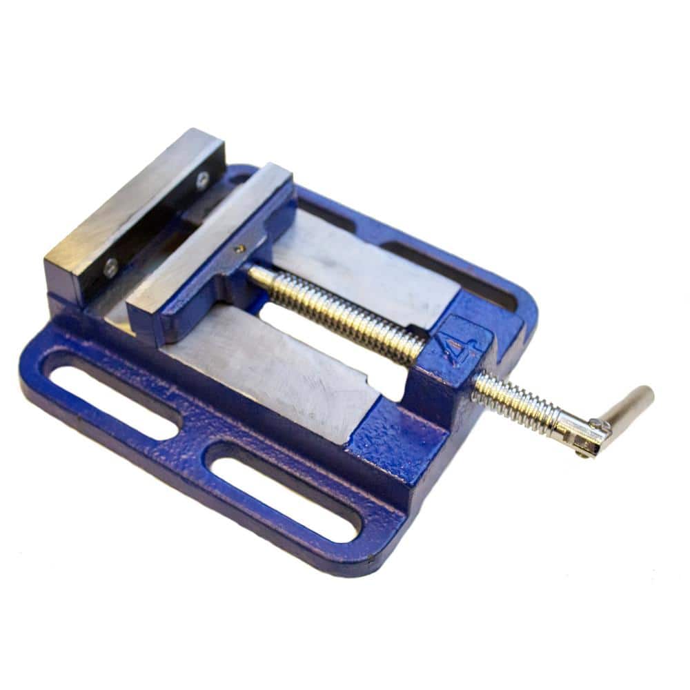 Yost Vises LDPV-6 Drill Press Vise | 6 Inch Jaw Width Portable Vise | Blue - Image 1