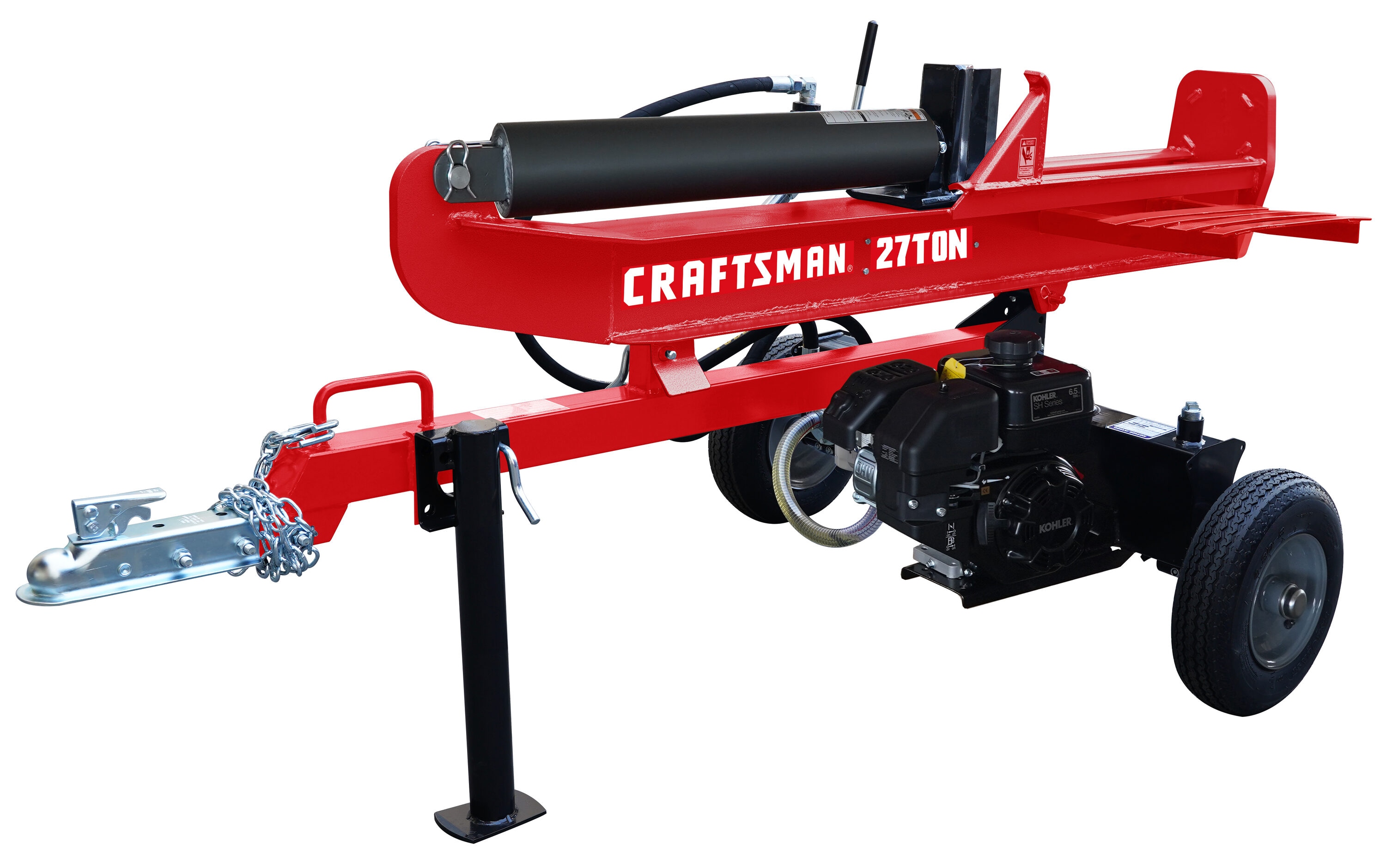 CRAFTSMAN 27 -Ton 196-cc Horizontal and vertical Gas Log Splitter with KOHLER Engine - Image 1