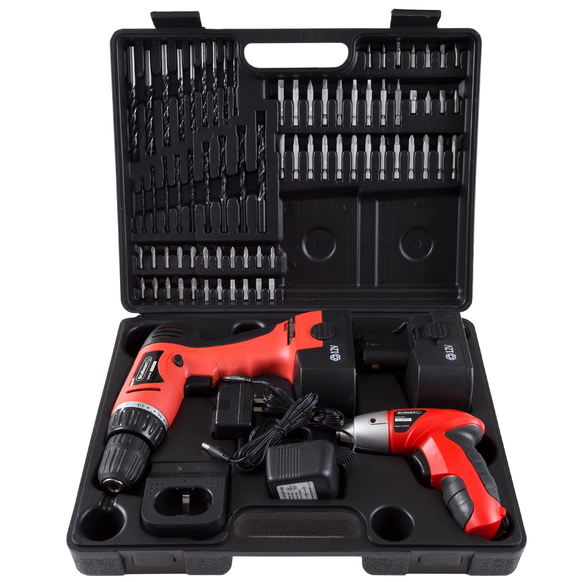 Stalwart Drill Set 12-volt 1/4-in Keyless Cordless Drill ( 1 -Batteries Included, and Charger Included ) - Image 1