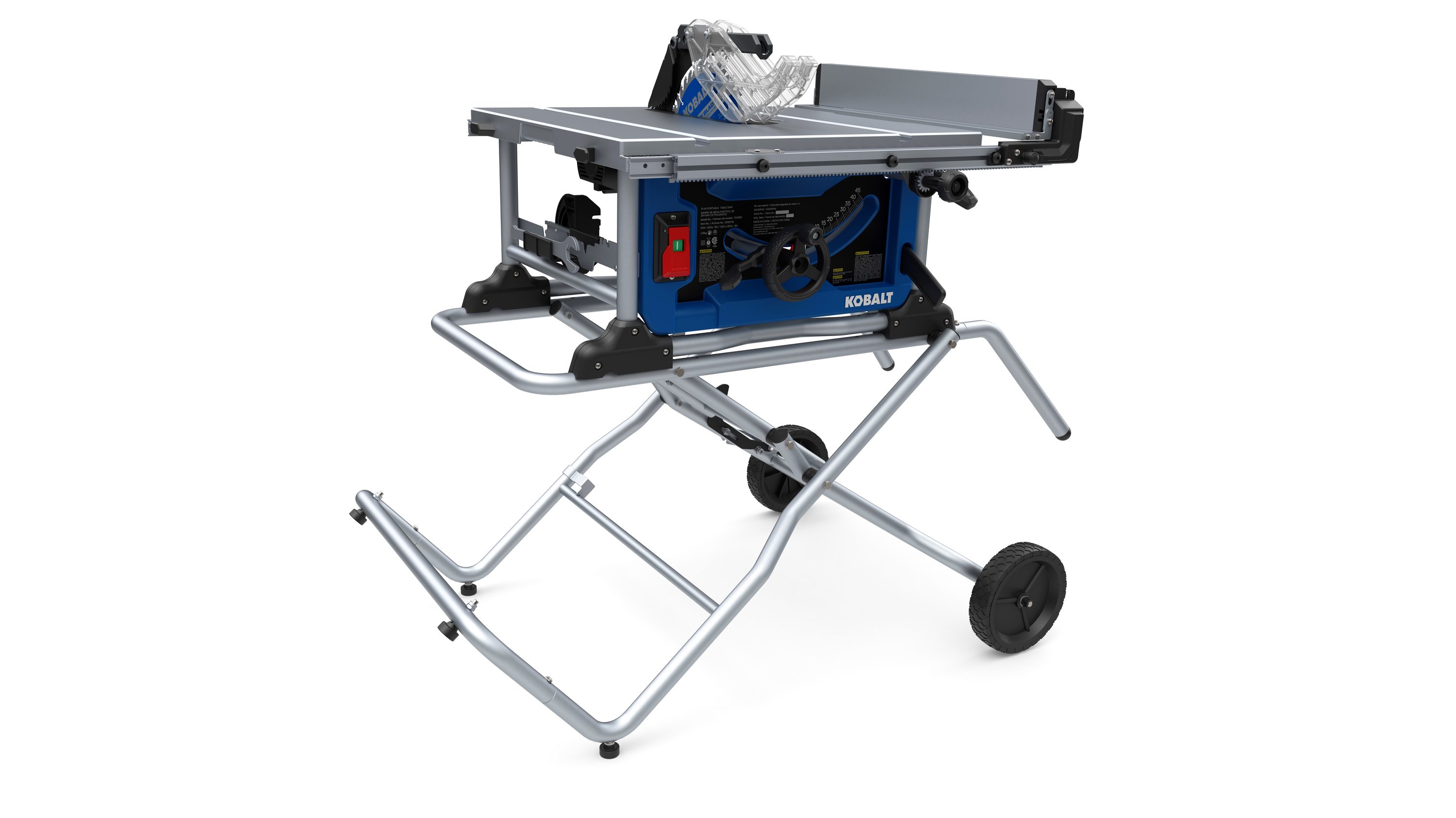 Kobalt 10-in 15 -Amp 120 -Volt Portable Jobsite Table Saw with Gravity Rise Stand - Image 1